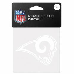Los Angeles Rams Logo - 4x4 White Die Cut Decal