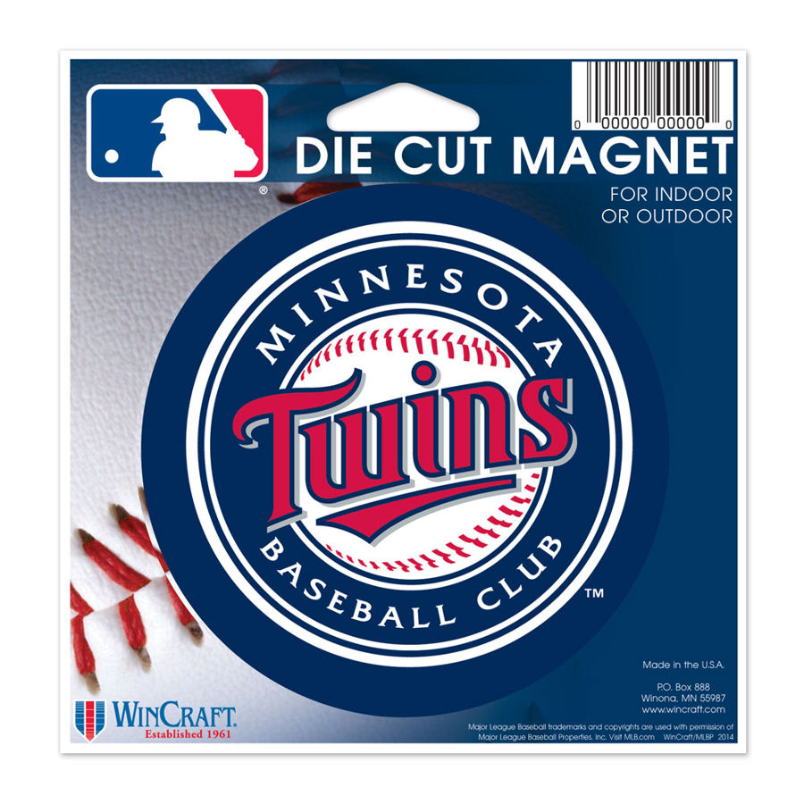 Minnesota Twins Baseball - 4" Die Cut Logo Magnet