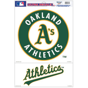 Oakland Athletics A's - 11x17 Ultra Decal Set