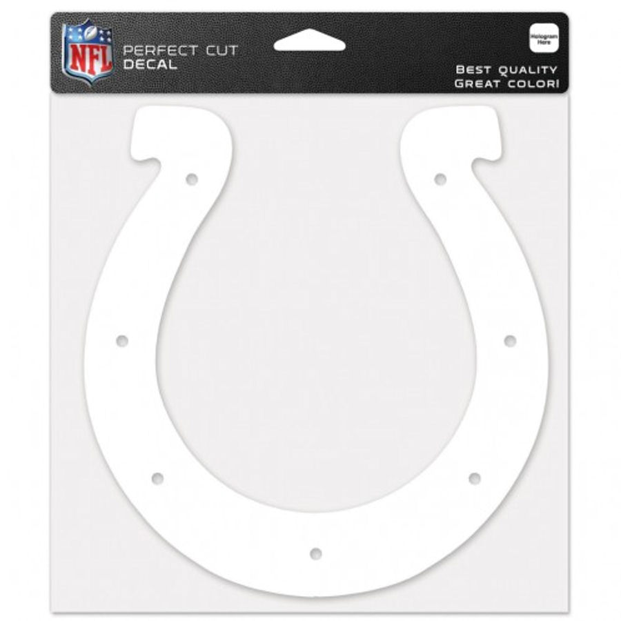 Indianapolis Colts - 8x8 White Die Cut Decal at Sticker Shoppe