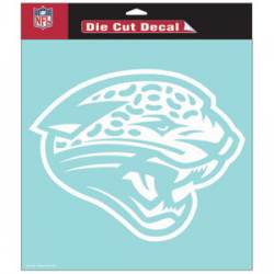 Jacksonville Jaguars Old Logo - 8x8 White Die Cut Decal