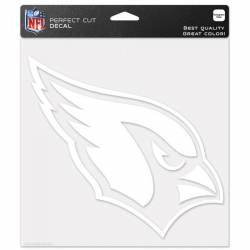 Arizona Cardinals - 8x8 White Die Cut Decal