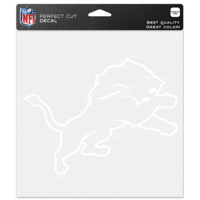Detroit Lions - 8x8 White Die Cut Decal