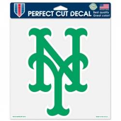 New York Mets Green Irish - 8x8 Full Color Die Cut Decal
