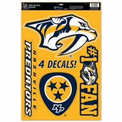 Nashville Predators - Set of 4 Ultra Decals