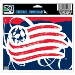 Reusable Static Cling Decal NEW ENGLAND REVOLUTION MLS SOCCER 5 15 Stickers 