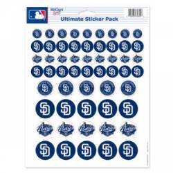 San Diego Padres - 8.5x11 Sticker Sheet
