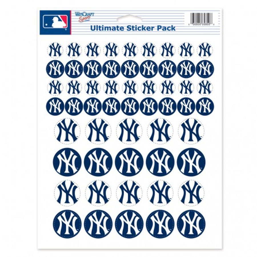 New York Yankees 8.5x11 Sticker Sheet at Sticker Shoppe