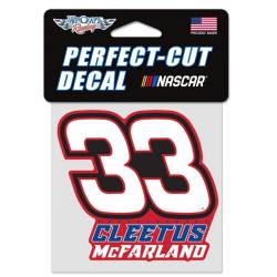 Cleetus McFarland #33 - 4x4 Die Cut Decal