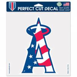 Los Angeles Angels of Anaheim Stars & Stripes - 8x8 Full Color Die Cut Decal