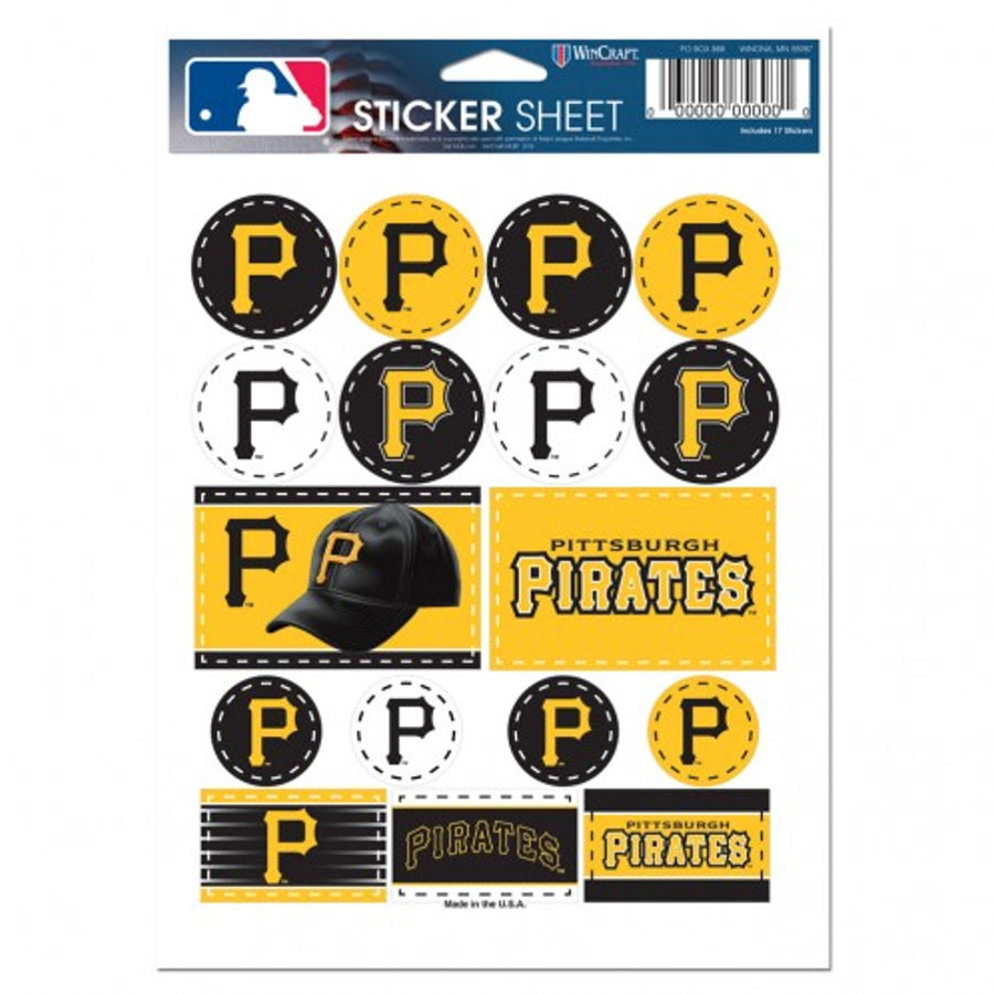 Pittsburgh Pirates 5x7 Sticker Sheet at Sticker Shoppe