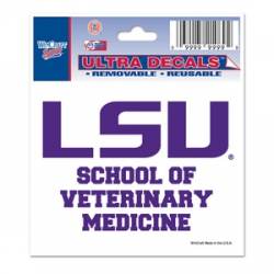 Louisiana State University LSU Tigers Veterinary Medicine - 3x4 Ultra Decal