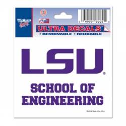 Louisiana State University LSU Tigers Engineering - 3x4 Ultra Decal