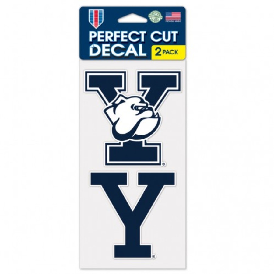 Yale University Bulldogs Set of Two 4x4 Die Cut Decals at Sticker Shoppe