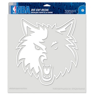 Minnesota Timberwolves - 8x8 White Die Cut Decal