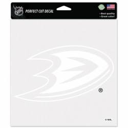 Anaheim Ducks - 8x8 White Die Cut Decal