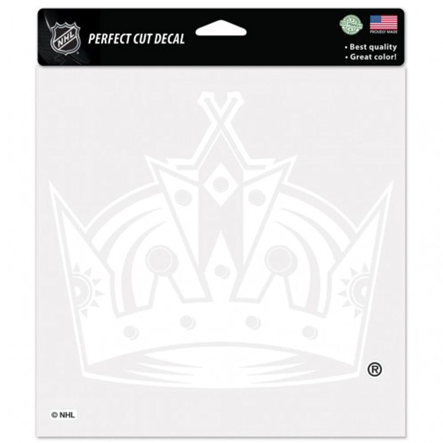Los Angeles Kings - 8x8 White Die Cut Decal