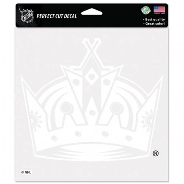 Los Angeles Kings - 8x8 White Die Cut Decal