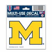 University Of Michigan Wolverines - 3x4 Ultra Decal
