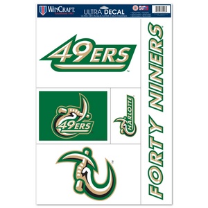 University Of North Carolina-Charlotte 49ers - Set of 5 Ultra Decals at ...