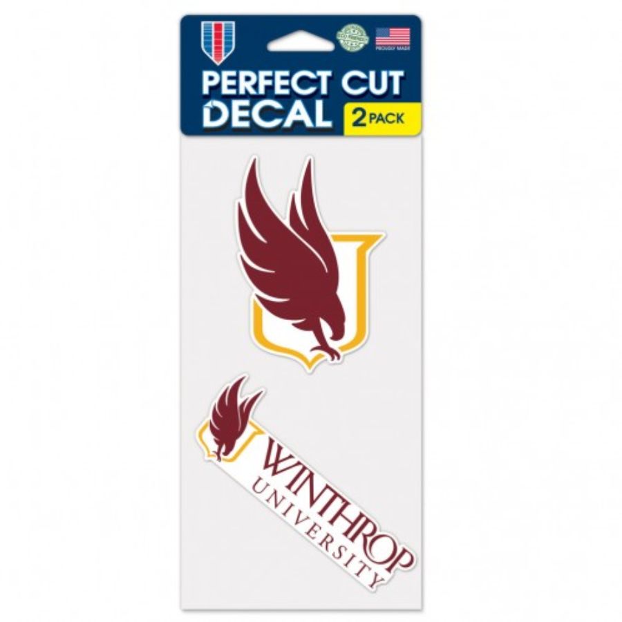 Winthrop University Eagles - Set of Two 4x4 Die Cut Decals
