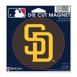 San Diego Padres - 4.5" Die Cut Logo Magnet