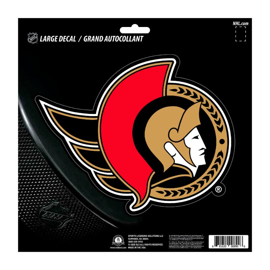 Ottawa Senators Logo 8x8 Vinyl Sticker at Sticker Shoppe