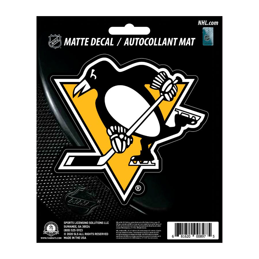 Pittsburgh Penguins Vinyl Matte Sticker at Sticker Shoppe