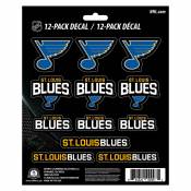 St. Louis Blues Sticker Sheet of 12