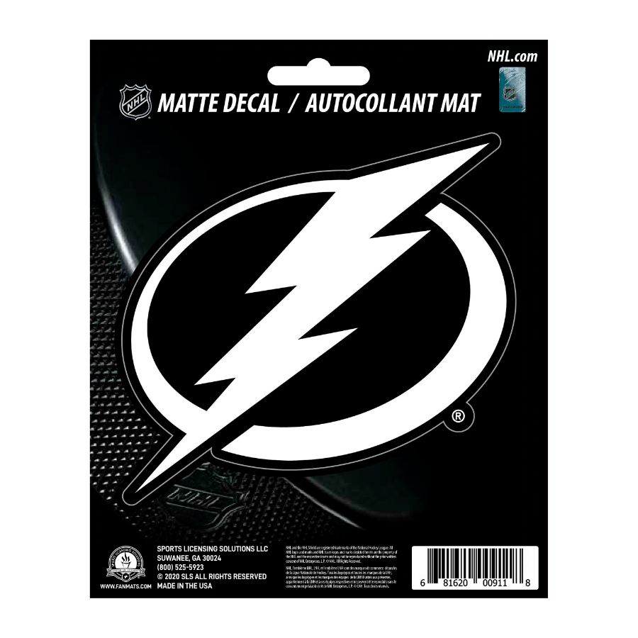 Tampa Bay Lightning Vinyl Matte Sticker at Sticker Shoppe
