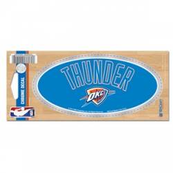 Oklahoma City Thunder - 3x7 Oval Chrome Decal