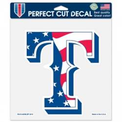 Texas Rangers Stars & Stripes - 8x8 Full Color Die Cut Decal