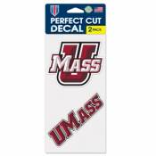 University Of Massachusetts-Amherst Minutemen - Set of Two 4x4 Die Cut Decals