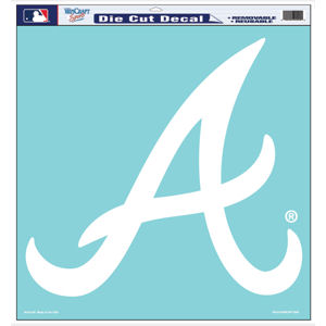 Atlanta Braves - 18x18 White Die Cut Decal