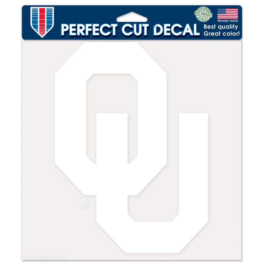 University Of Oklahoma Sooners - 8x8 White Die Cut Decal