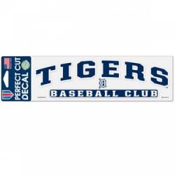 Detroit Tigers Baseball Club - 3x10 Die Cut Decal