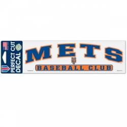 New York Mets Baseball Club - 3x10 Die Cut Decal