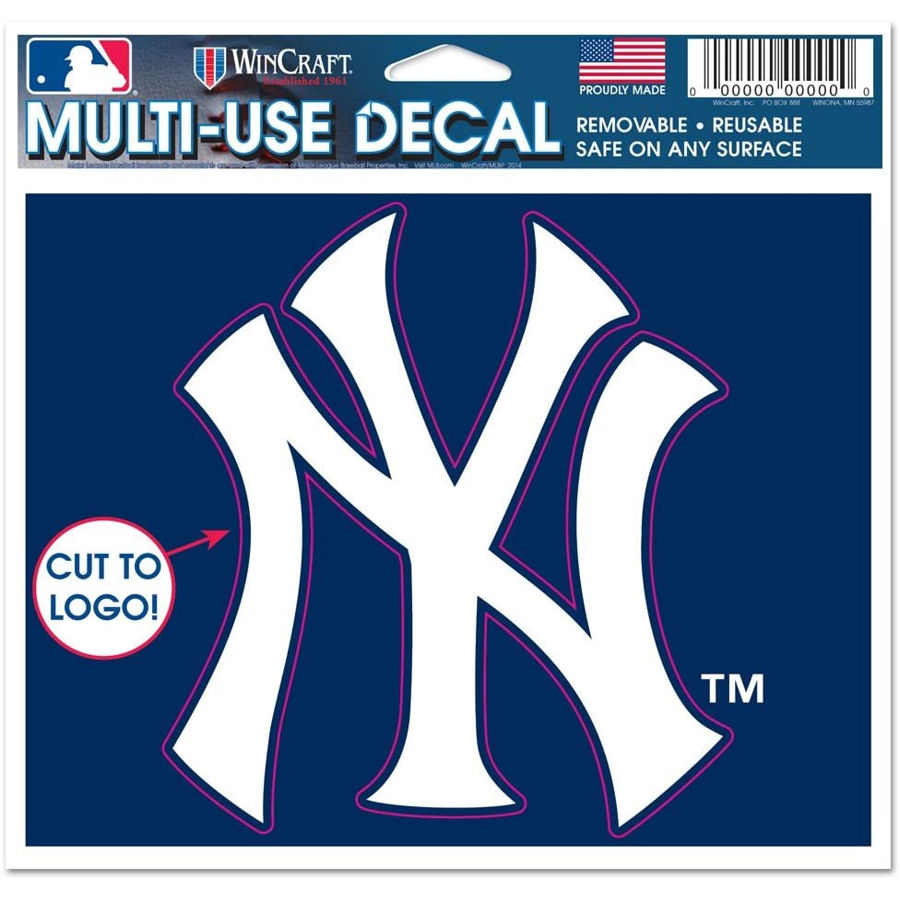 New York Yankees 4.5x5.75 Die Cut Ultra Decal at Sticker Shoppe