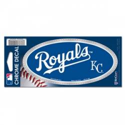 Kansas City Royals - 3x7 Oval Chrome Decal