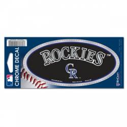 Colorado Rockies - 3x7 Oval Chrome Decal