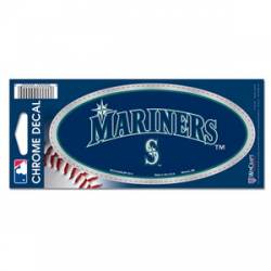 Seattle Mariners - 3x7 Oval Chrome Decal