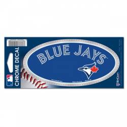 Toronto Blue Jays - 3x7 Oval Chrome Decal