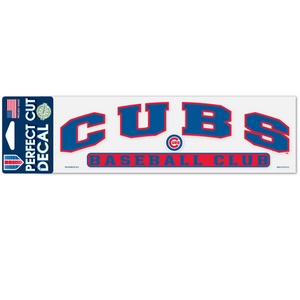 Chicago Cubs Baseball Club - 3x10 Die Cut Decal at Sticker Shoppe
