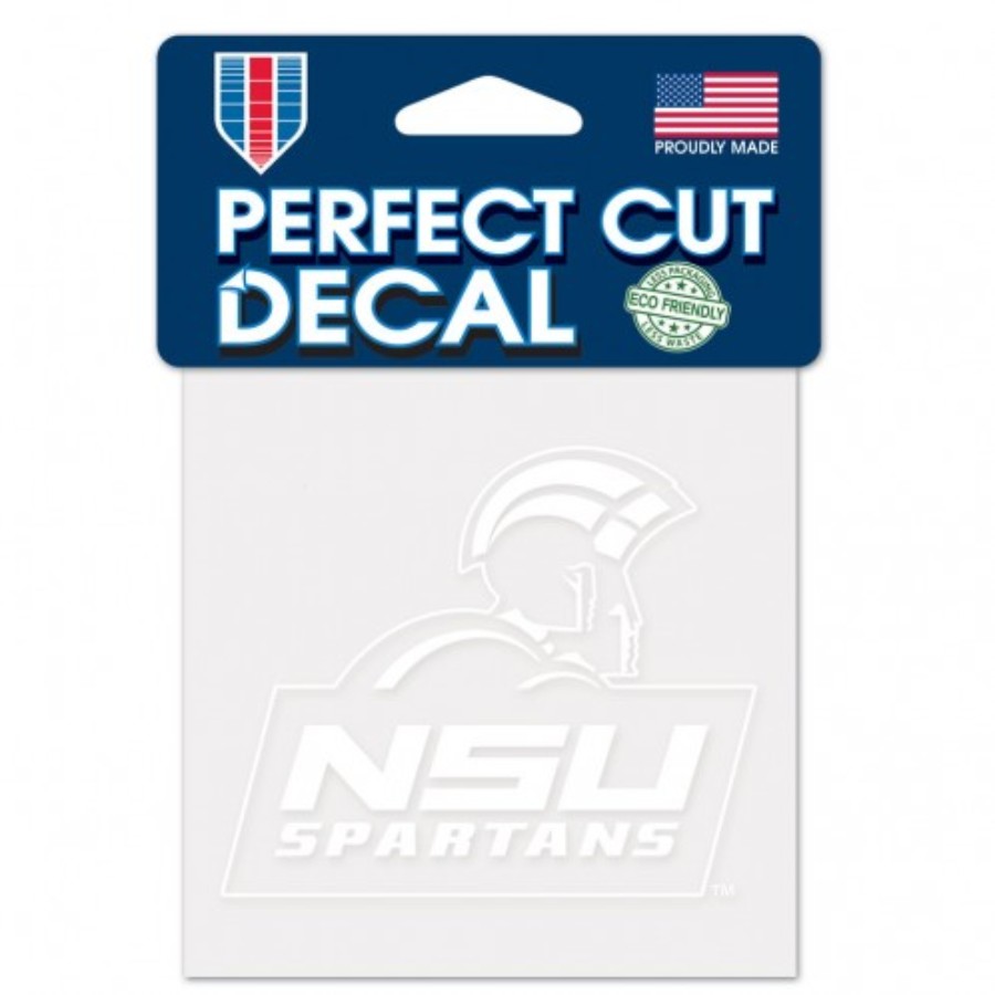 Norfolk State University Spartans - 4x4 White Die Cut Decal