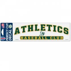 Oakland Athletics A's Baseball Club - 3x10 Die Cut Decal