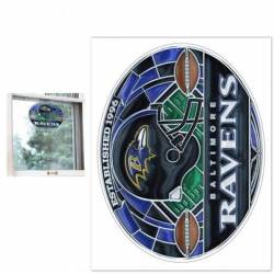 Baltimore Ravens - Stained Glass 11x17 Ultra Decal