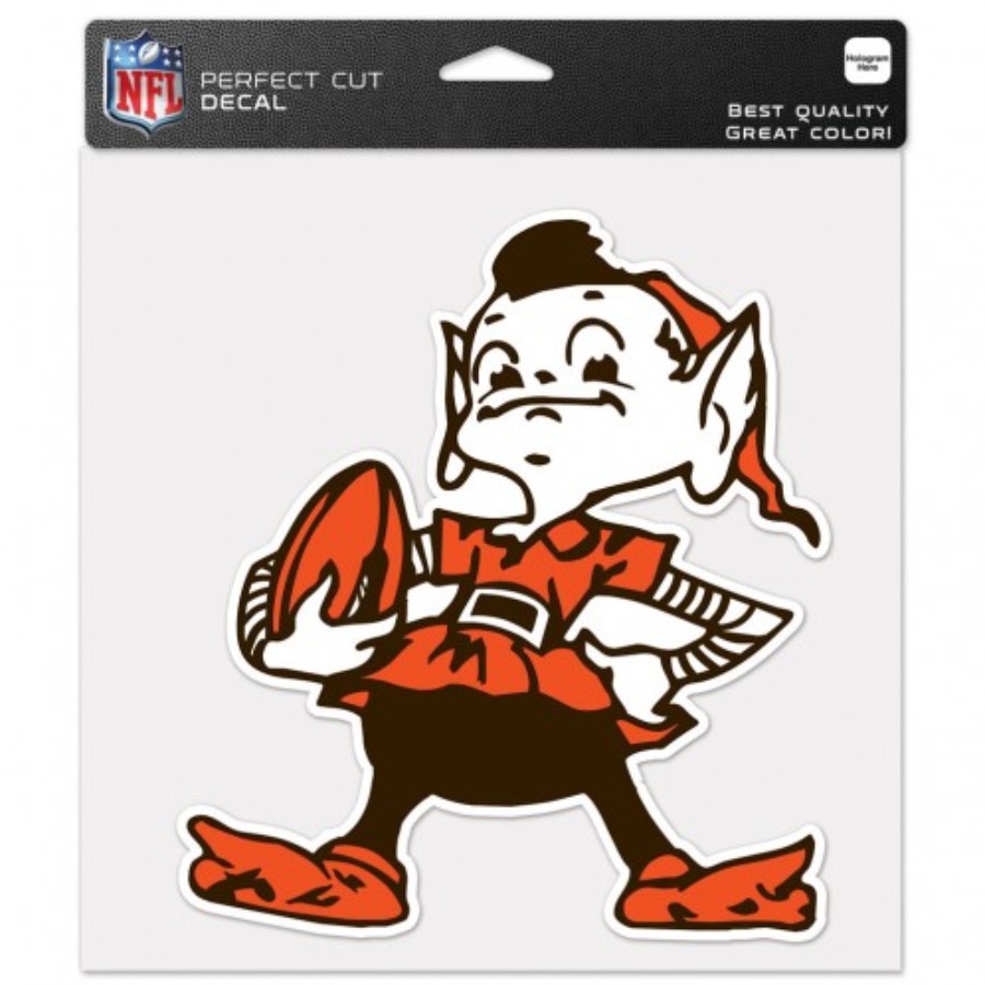 Cleveland Browns Retro Logo - 8x8 Full Color Die Cut Decal