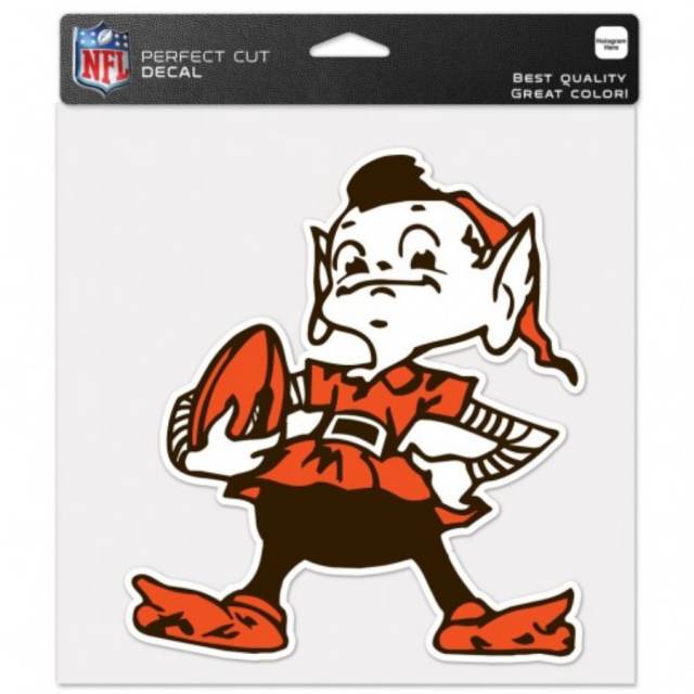 Cleveland Browns Retro Logo - 8x8 Full Color Die Cut Decal