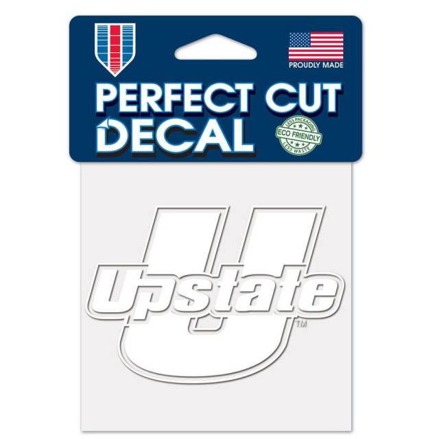 University Of South Carolina Upstate Spartans - 4x4 White Die Cut Decal