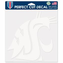 Washington State University Cougars - 8x8 White Die Cut Decal